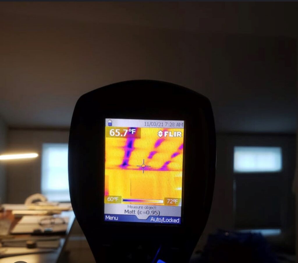 thermal roof leak detecting imaging gun